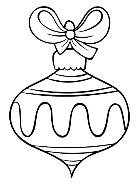 Free Printable Christmas Ornaments Coloring Pages